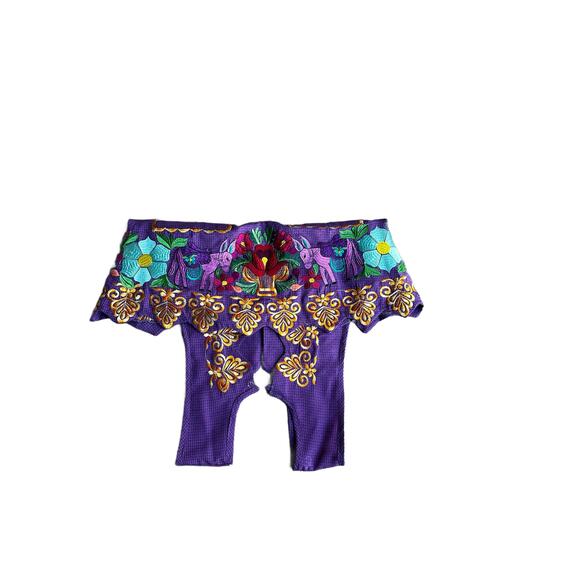 Mexican Folkloric apron embroidered  one of a kind mexico todo corazon - Picture 7 of 13